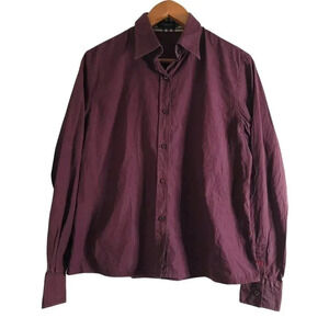BURBERRY LONDON Burgundy button down long sleeve shirt Size 46/S